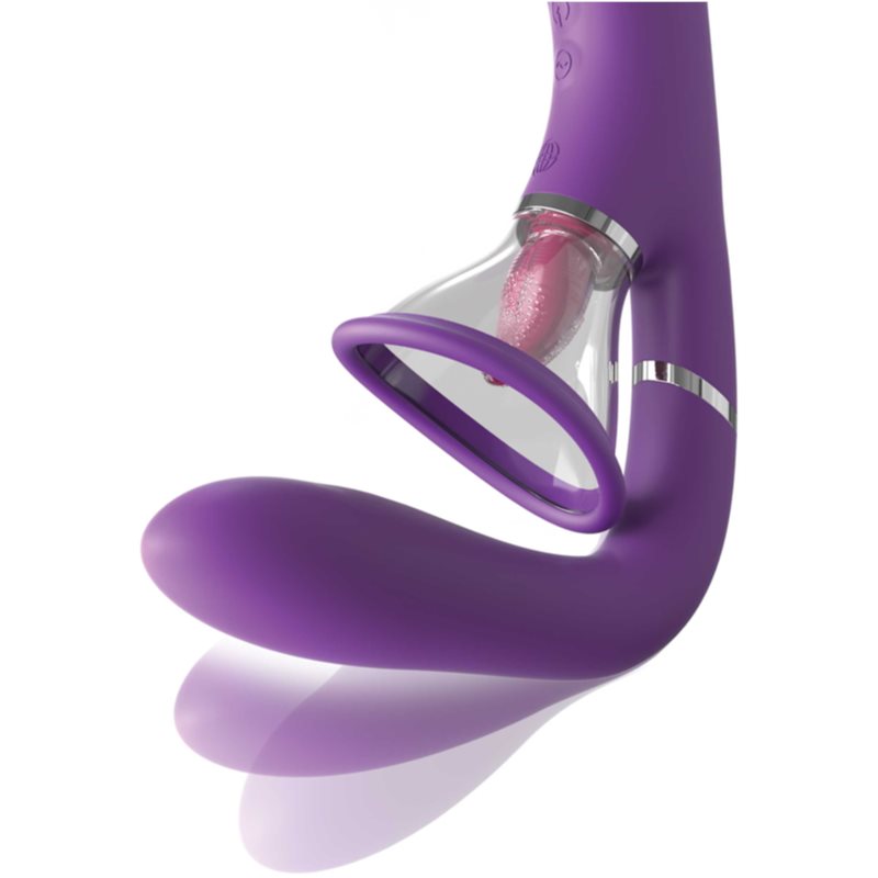 Pipedream Fantasy For Her Ultimate Pleasure Vibromasseur Muni D’un Stimulateur Clitoridien Purple 24,5 Cm