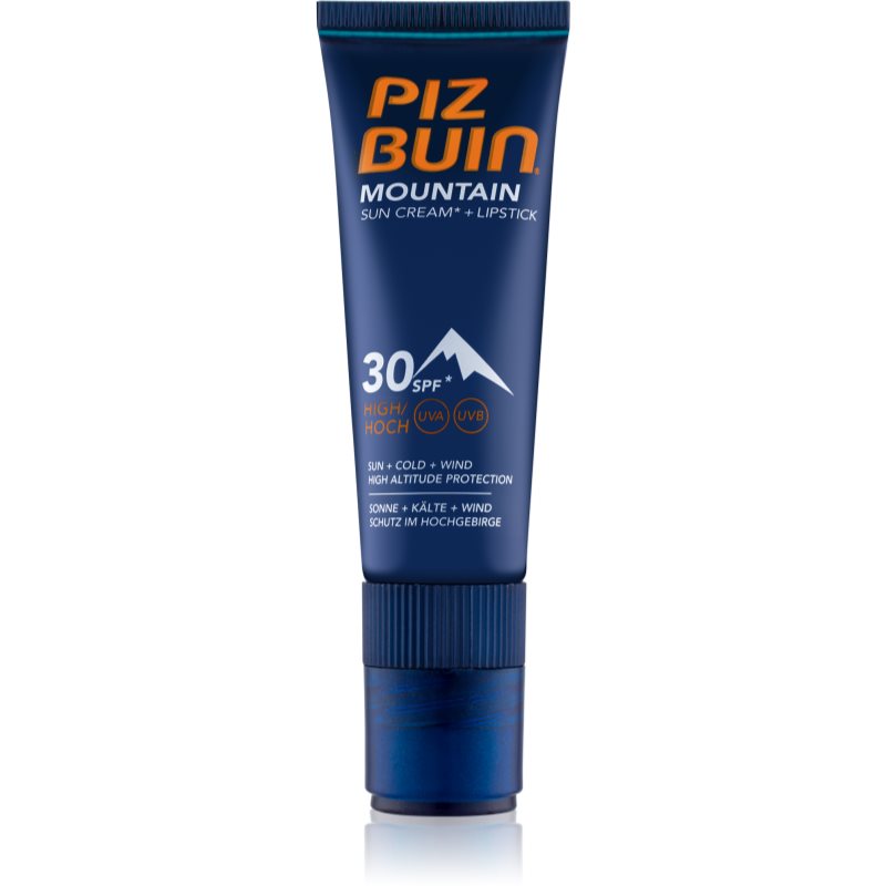 

Piz Buin Mountain захисний крем для шкіри обличчя та бальзам для губ 2 в 1 SPF 30