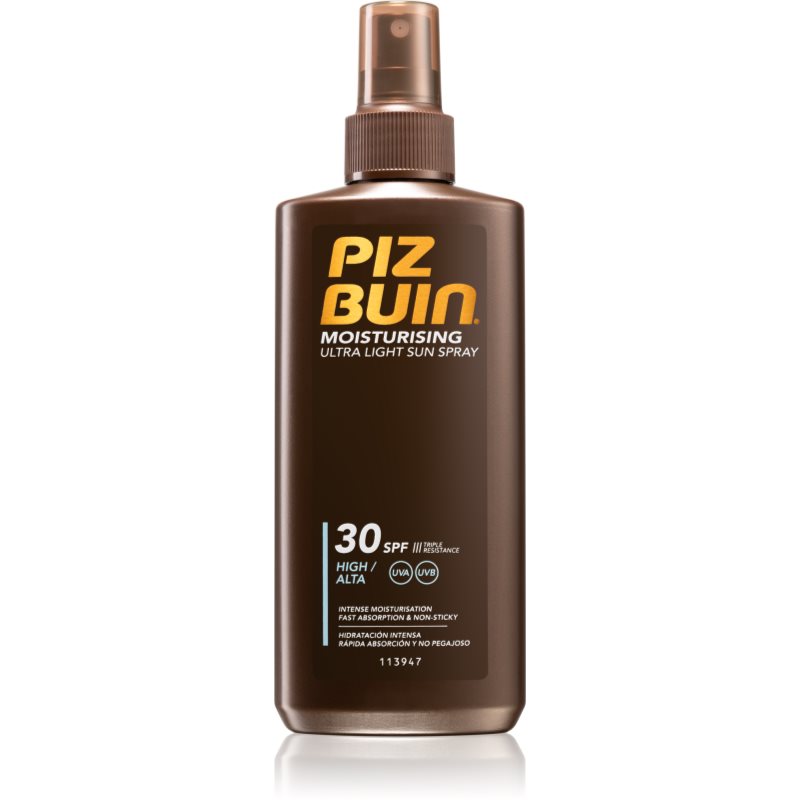 

Piz Buin Moisturising легкий спрей для засмаги SPF 30