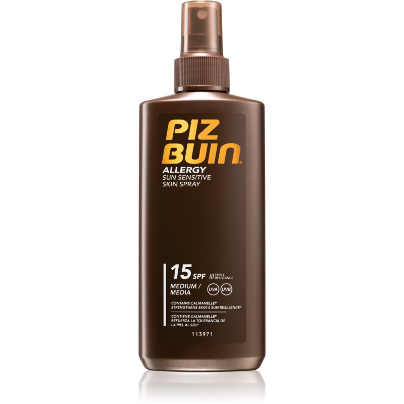 

Piz Buin Allergy захисний спрей для засмаги для чутливої шкіри SPF 15