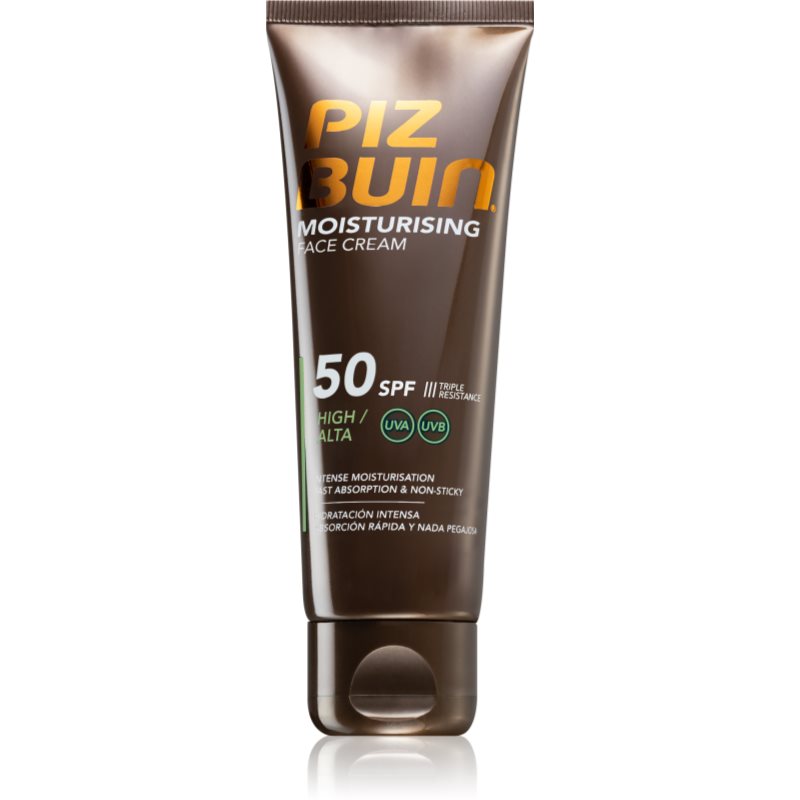 Piz Buin Moisturising слънцезащитен крем за лице с хидратиращ ефект SPF 50 50 мл.