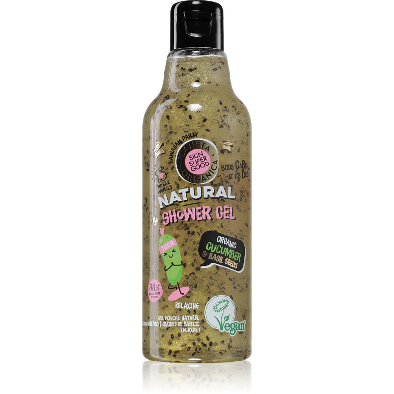 E-shop Planeta Organica Organic Cucumber & Basil Seeds relaxační sprchový gel 250 ml