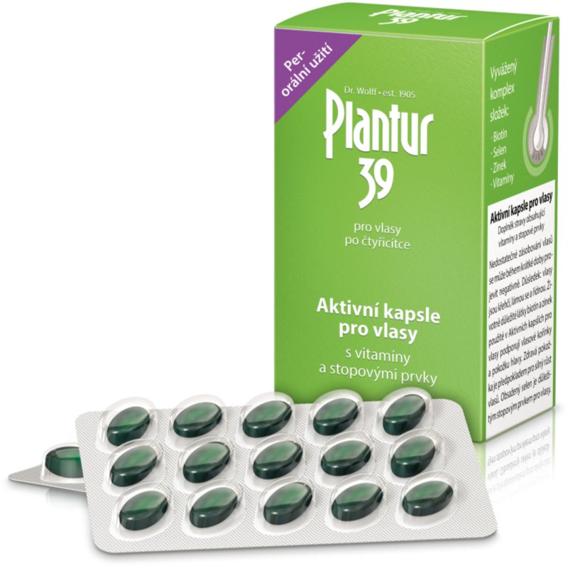 Plantur 39 Active Capsule kapsuly proti vypadávaniu vlasov 60 cps kúpite na Notino.sk