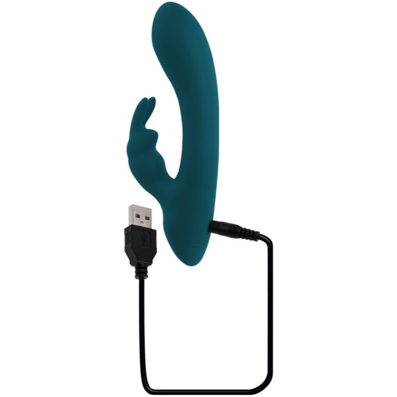 Playboy Toys Pleasure Lil Rabbit Green vibrátor se stimulátorem klitorisu 14.5 cm (obrázek 5)