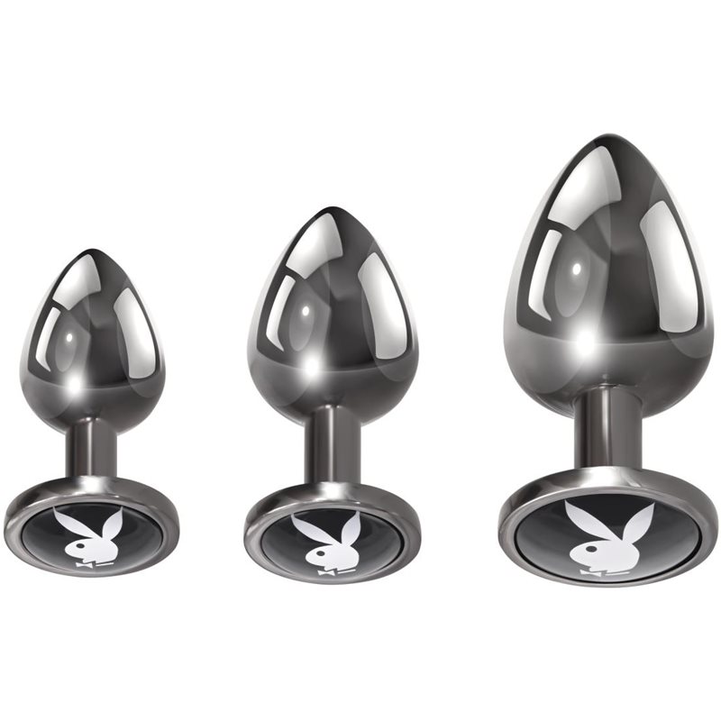 Playboy Toys Pleasure 3 Ways set anale plugs 3 st
