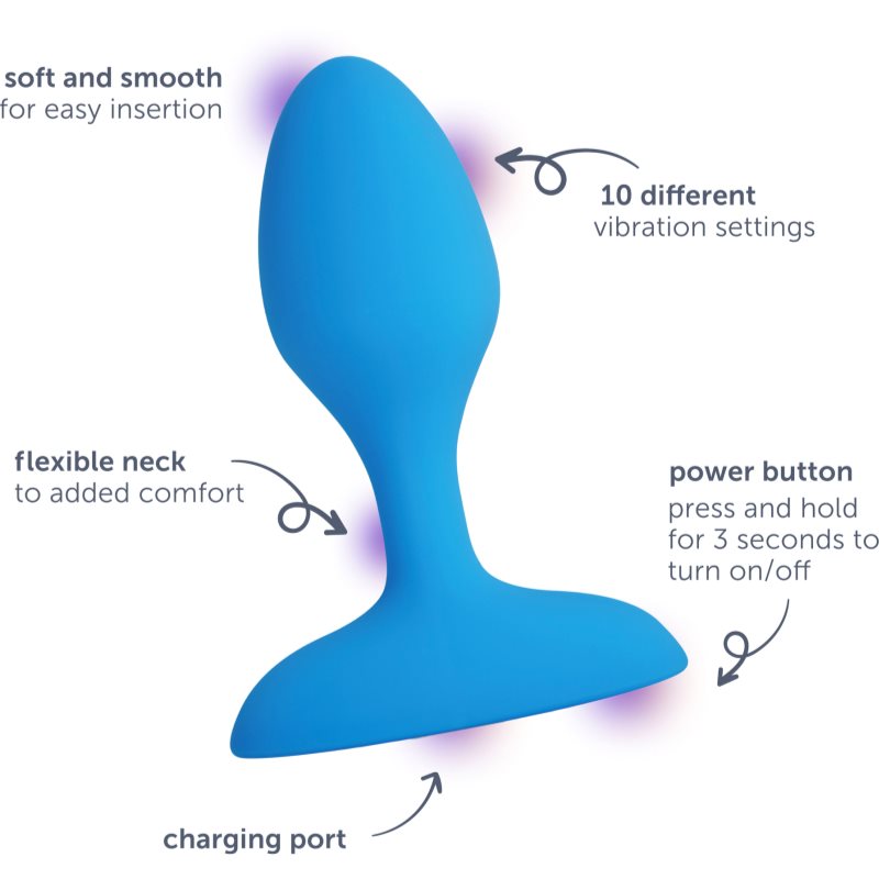PlusOne Vibrating Plug anální kolík vibrační 8.4 cm (obrázek 3)