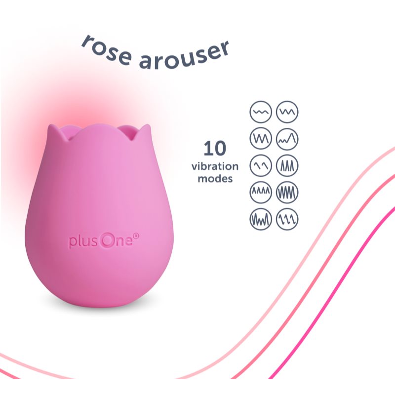 PlusOne Rose Arouser stimulátor klitorisu Pink 6.7 cm (obrázek 3)