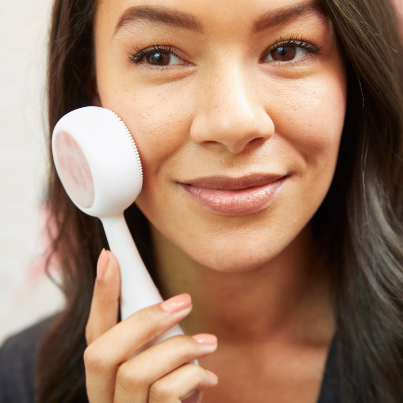 PMD Beauty Clean Pro Rose Quartz Sonic Skin Cleansing Brush White