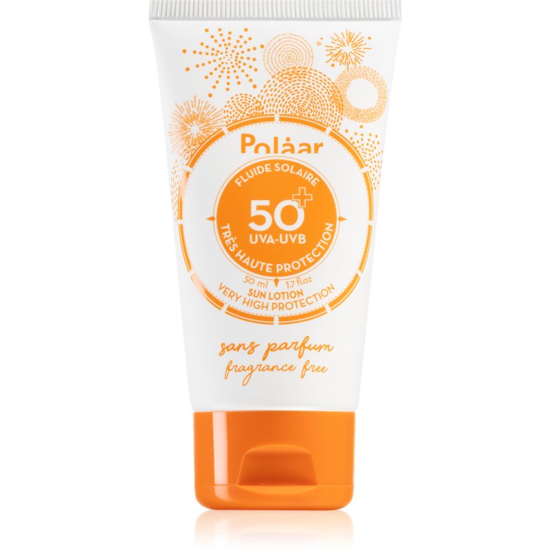 

Polaar Sun флюїд для засмаги для шкіри обличчя без ароматизатора SPF 50