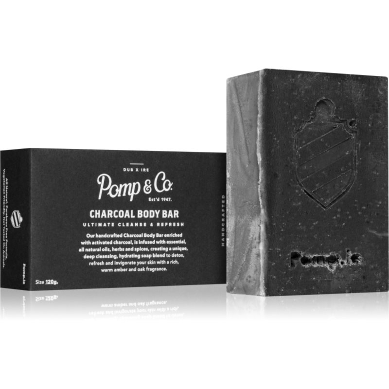 Pomp & Co Body-Bar-Soap Charcoal очисне тверде мило 120 гр
