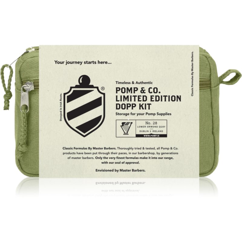 Pomp & Co Limited Edition Dopp Kit travel bag Green 1 pc
