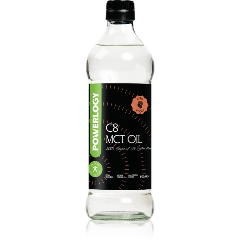 Powerlogy C8 MCT Oil kokosový olej 500 ml