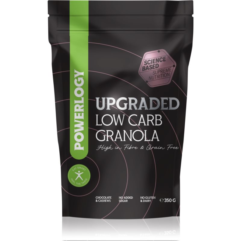 Powerlogy Upgraded Granola granola low carb příchuť Dark Chocolate -Strawberry 350 g