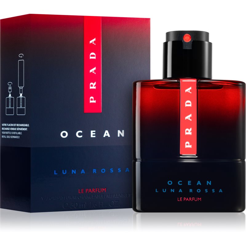 Prada Luna Rossa Ocean perfume refillable for men 50 ml