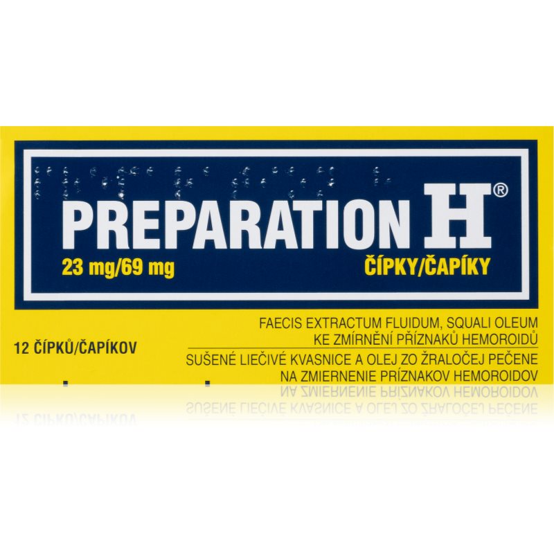 Preparation H Preparation H 23 mg / 69 mg čapíky na hemoroidy 12 ks kúpite na Notino.sk