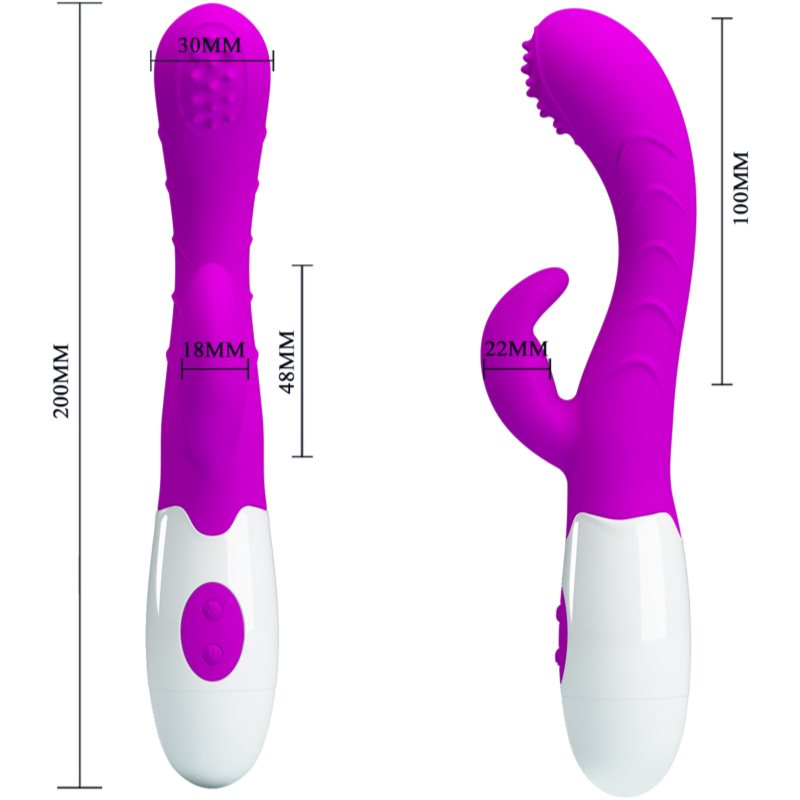 PRETTY LOVE Arthur vibrátor se stimulátorem klitorisu 19.5 cm (obrázek 4)