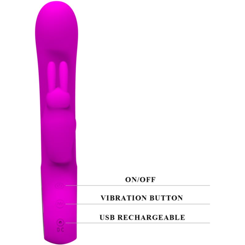 PRETTY LOVE Webb vibrátor se stimulátorem klitorisu 21 cm (obrázek 4)