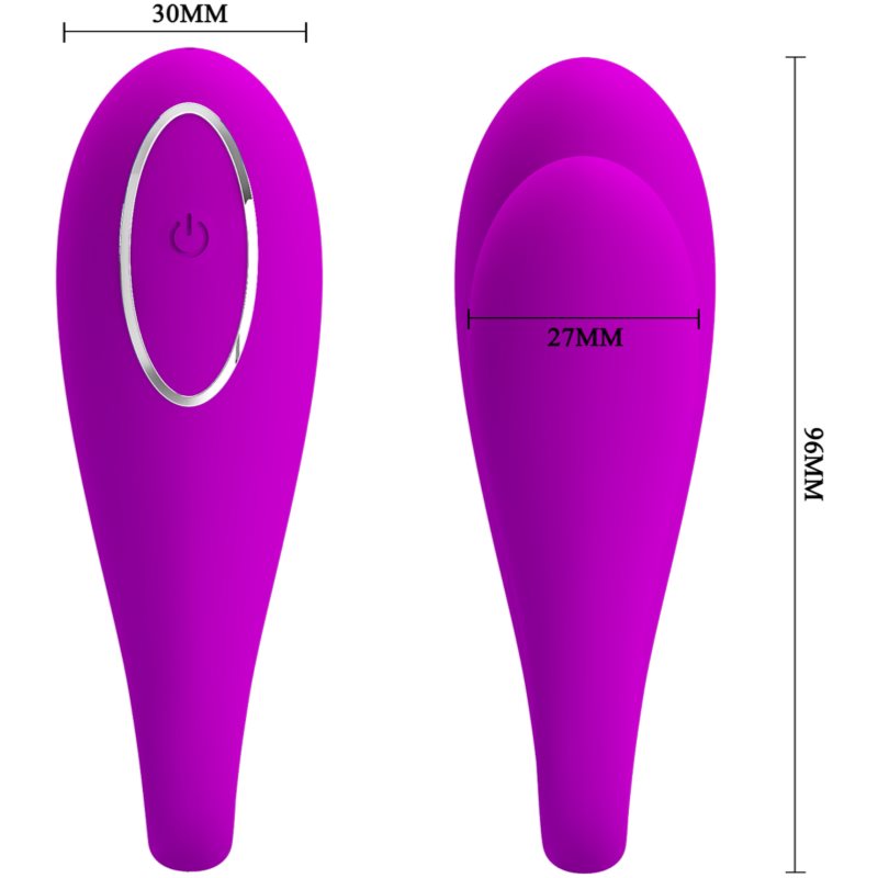 PRETTY LOVE Algernon párový vibrátor 9.5 cm (obrázek 3)