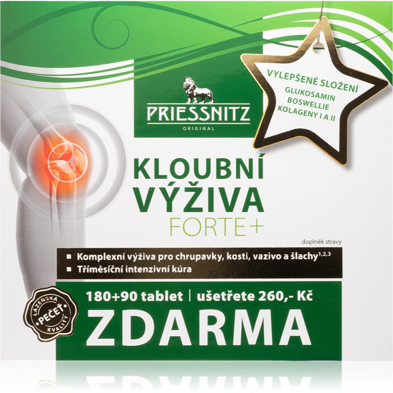 Priessnitz Kĺbna výživa FORTE+ tablety na výživu kĺbov a chrupaviek 270 tbl kúpite na Notino.sk
