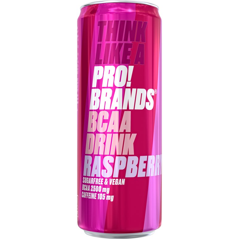 PRO!BRANDS BCAA Drink gotowy napój z aminokwasami smak Raspberry 330 ml