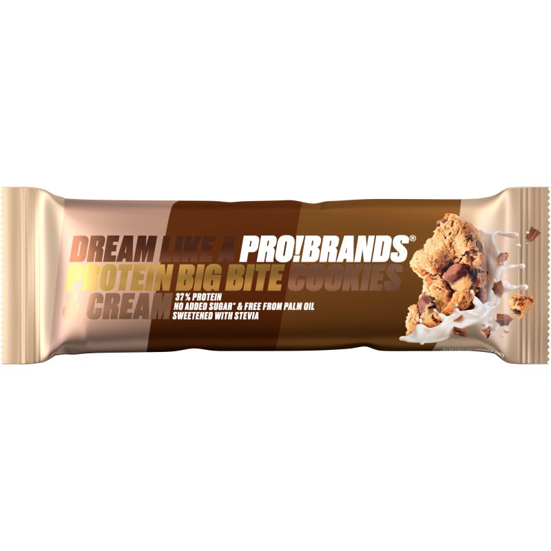 PRO!BRANDS Protein Big Bite batonik białkowy smak Cookies & Cream 45 g