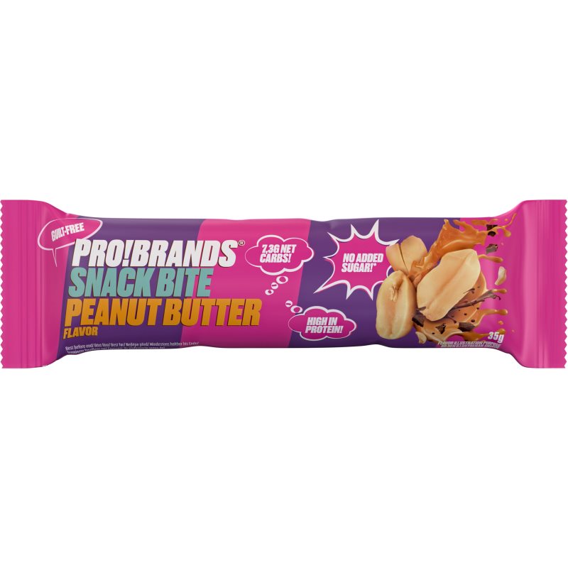 PRO!BRANDS Snack Bite proteinová tyčinka příchuť Peanut Butter 35 g