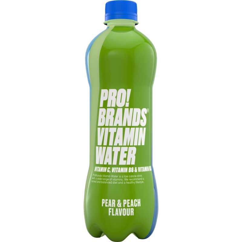 PRO!BRANDS Vitamin Water nápoj s vitamínmi príchuť Pear & Peach 555 ml