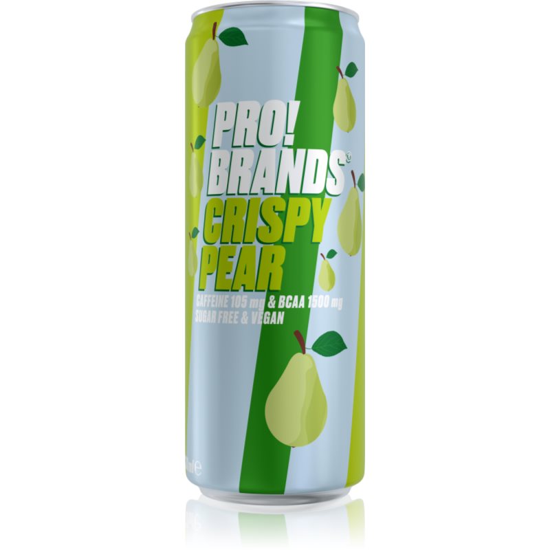 PRO!BRANDS BCAA Drink hotový nápoj s aminokyselinami príchuť Crispy Pear 330 ml