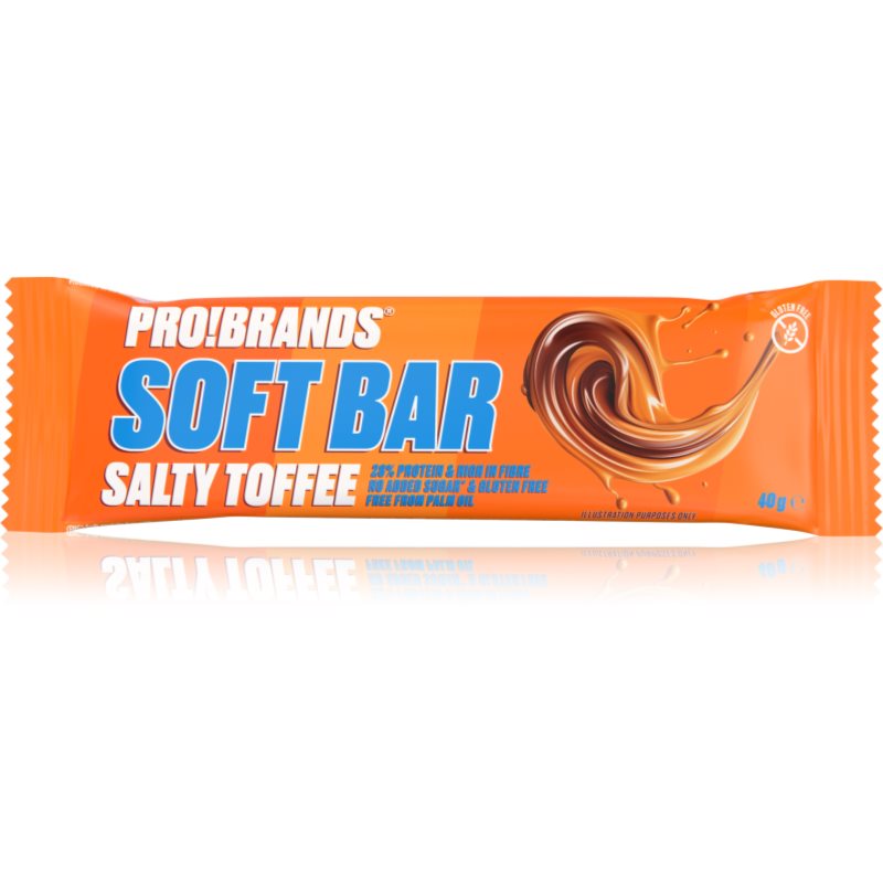PRO!BRANDS Softbar proteínová tyčinka príchuť Salty Toffee 40 g