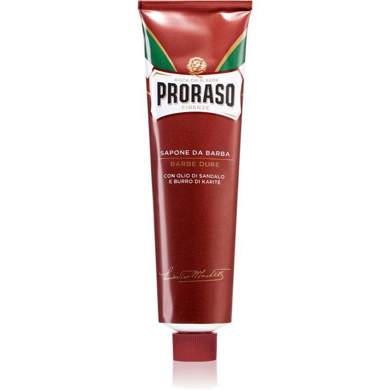 E-shop Proraso Red mýdlo na holení pro tvrdé vousy v tubě 150 ml