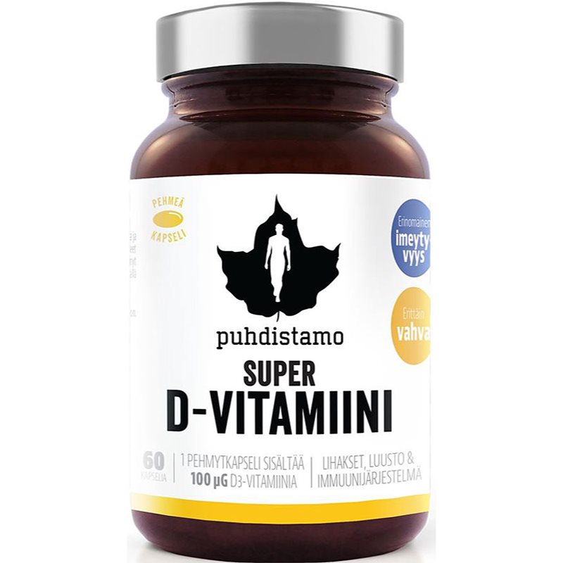 Puhdistamo Super Vitamin D 4000 IU 60 kapslí koupíte na Notino.cz