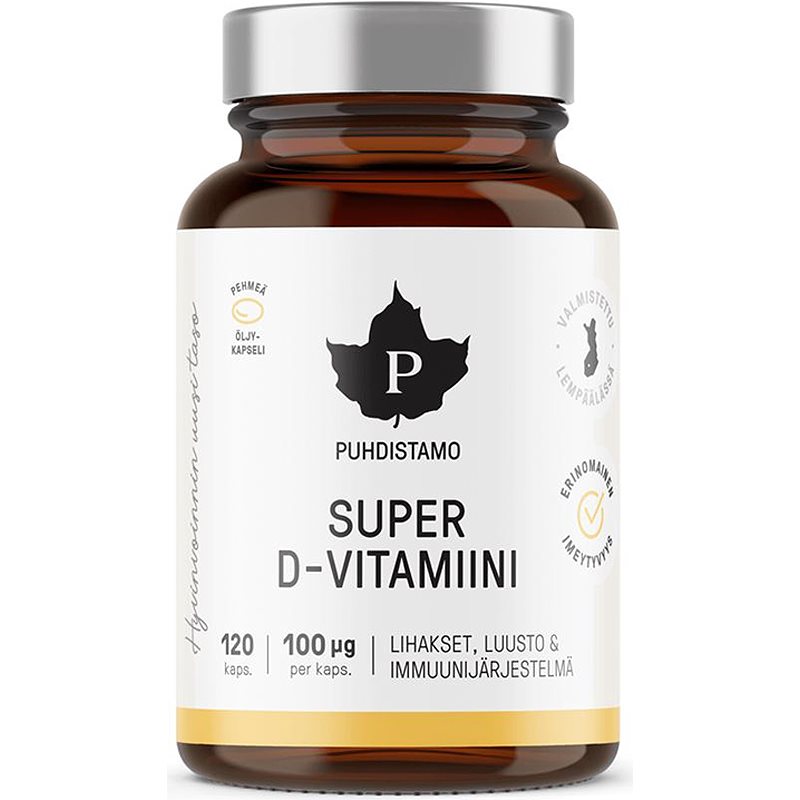 Puhdistamo Super Vitamin D 4000 IU 120 kapslí koupíte na Notino.cz