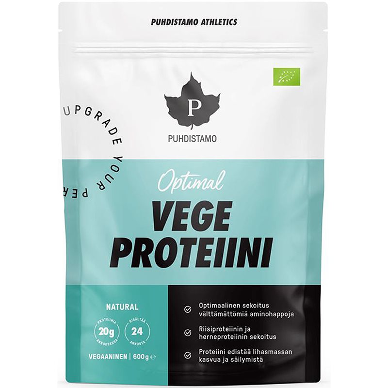Puhdistamo Optimal Vegan Protein veganský protein v prášku příchuť Natural 600 g koupíte na Notino.cz