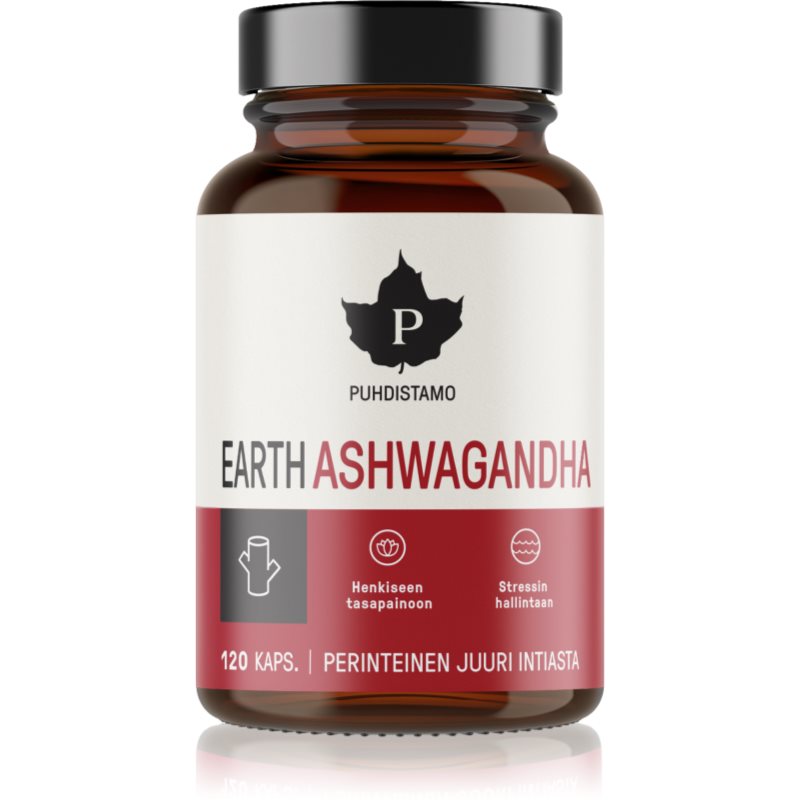 Puhdistamo Earth Ashwagandha BIO 120 cps