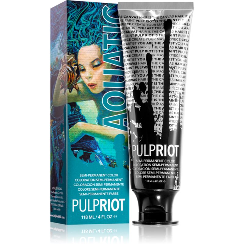 Pulp Riot Semi-Permanent Color pusiau ilgalaikiai plaukų dažai Aquatic 118 ml