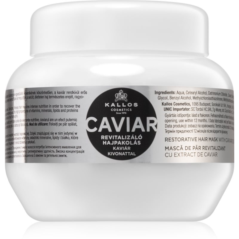 Zdjęcia - Maska do twarzy Kallos Caviar maseczka regenerująca z kawiorem 275 ml 