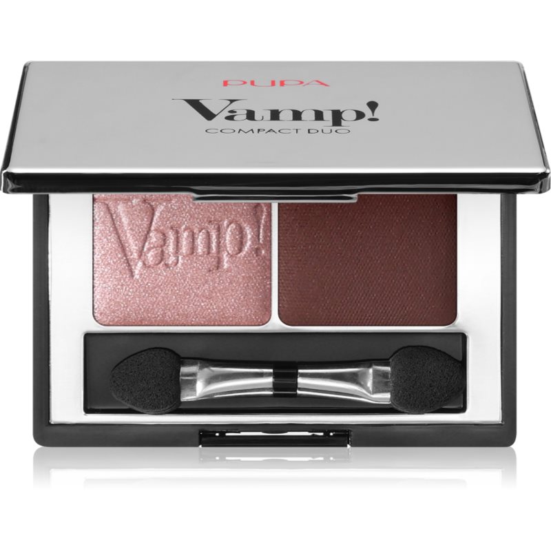 PUPA Milano Vamp! Compact Duo Eyeshadow duo oční stíny odstín 002 - Pink Earth 2.2 g