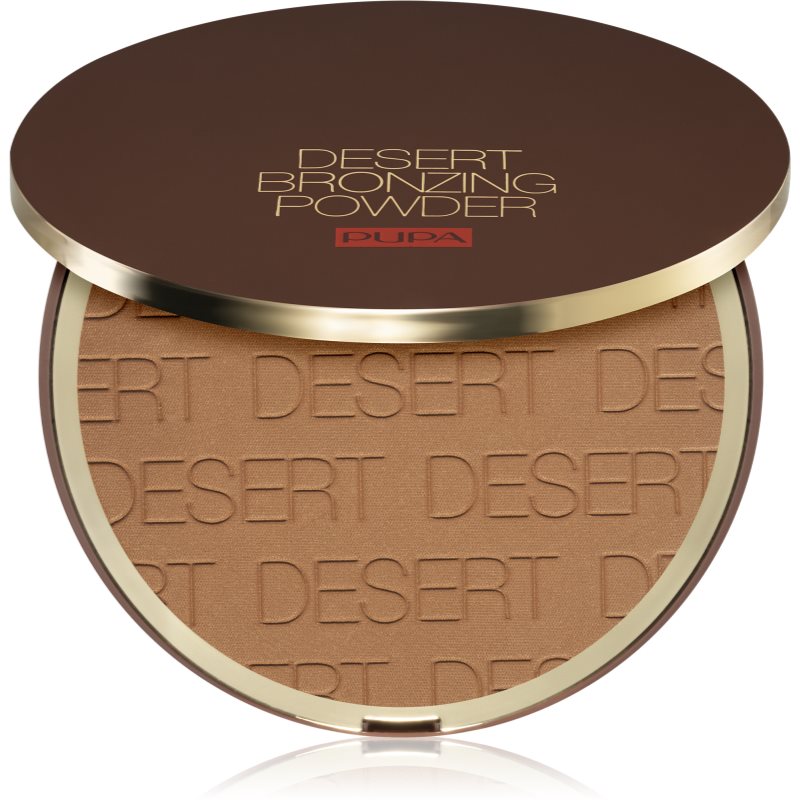 Pupa Desert kompaktinė bronzinė pudra švelnų įdegį suteikiančio poveikio atspalvis 002 Honey Gold 30 g