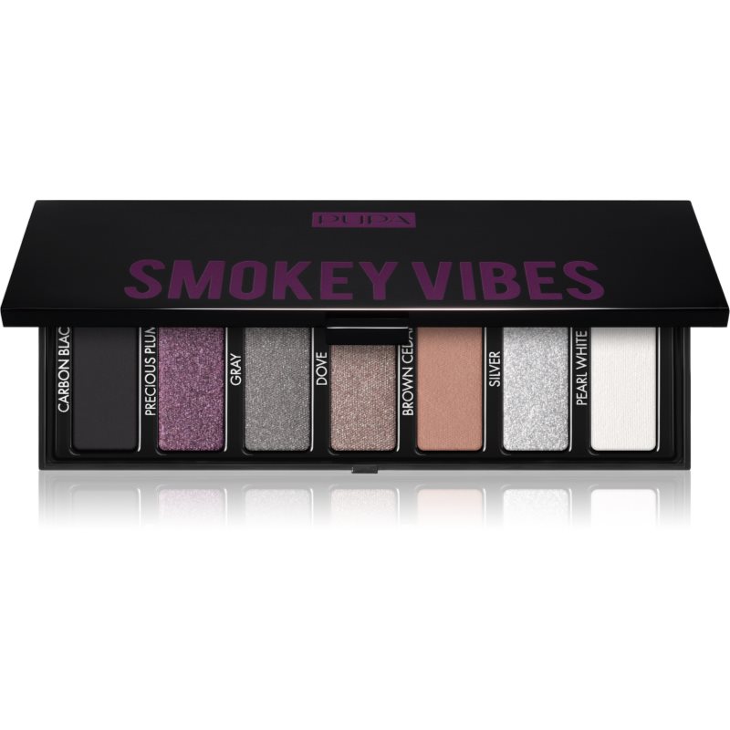 PUPA Milano Make-up Stories Compact Eyeshadow Palette paletka očných tieňov odtieň Smokey Vibes 13.3 g