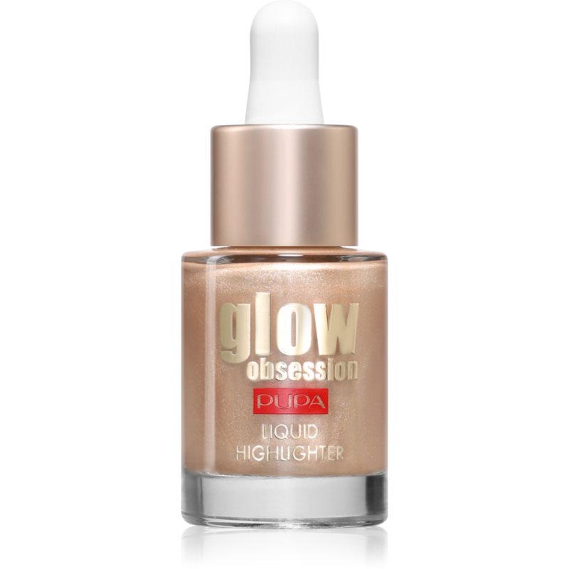 PUPA Milano Glow Obsession Liquid Highlighter tekutý rozjasňovač odtieň 100 - Sunrise 13.5 ml
