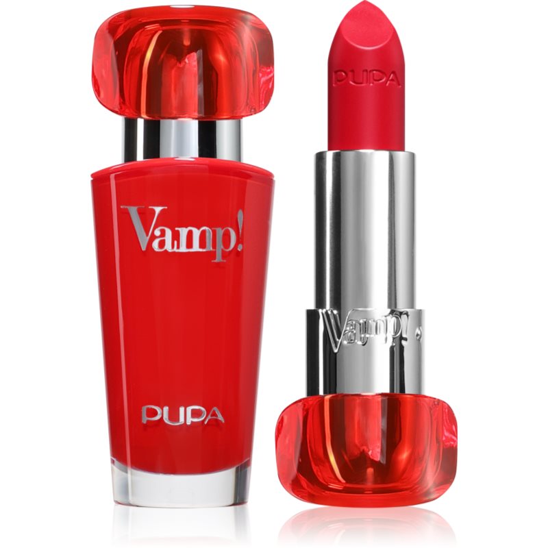 PUPA Milano Vamp! Luminous Lipstick rúž pre plné pery odtieň 202 - Lovely Cherry 3.5 g