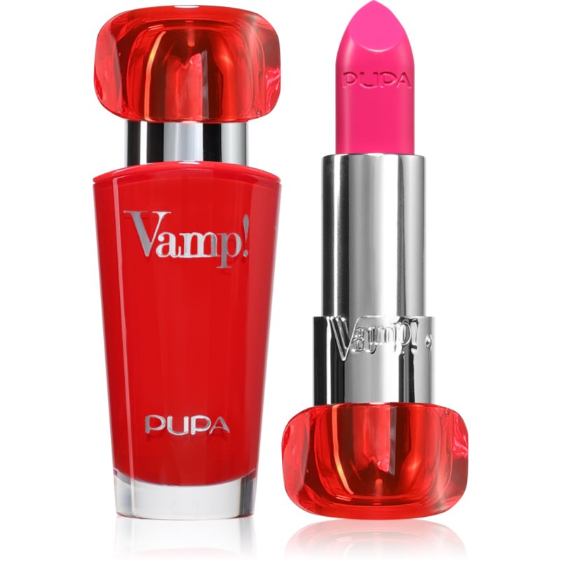PUPA Milano Vamp! Luminous Lipstick rúž pre plné pery odtieň 203 Fuchsia Addicted 3.5 g