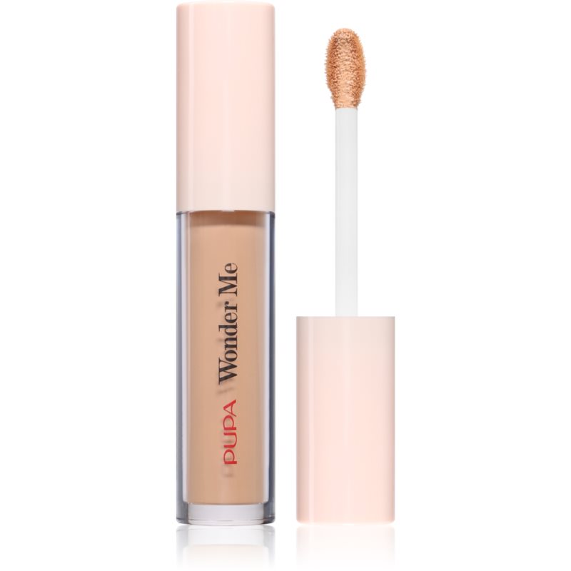 PUPA Milano Wonder Me Fatigue Eraser Concealer ošetrujúci a rozjasňujúci korektor proti kruhom pod očami odtieň 040 Intense Warm Beige 4.2 ml