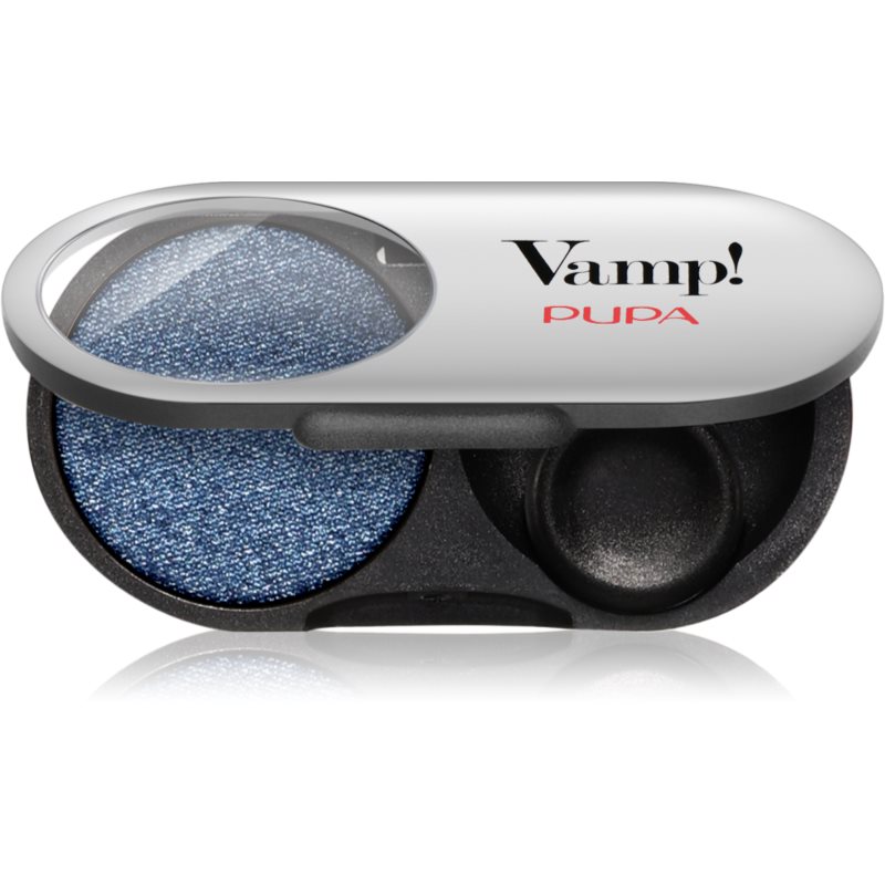 PUPA Milano Vamp! Radiant Baked Eyeshadow dlhotrvajúce žiarivé očné tiene odtieň 307 Denim Blue - METALLIC 1 g