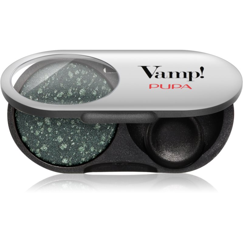 PUPA Milano Vamp! Radiant Baked Eyeshadow dlhotrvajúce žiarivé očné tiene odtieň 304 Woodland Green - GEMS 1 g