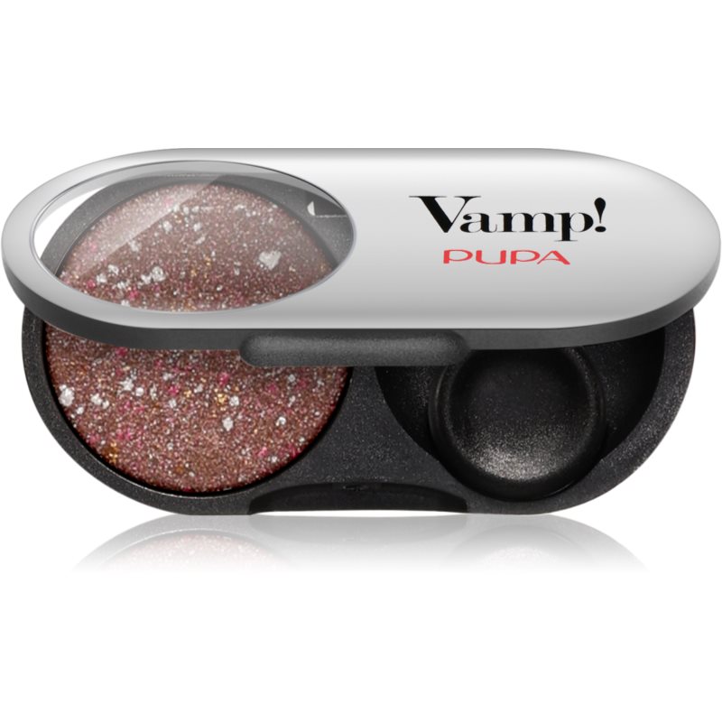 PUPA Milano Vamp! Radiant Baked Eyeshadow dlhotrvajúce žiarivé očné tiene odtieň 403 Fancy Brown - GEMS 1 g