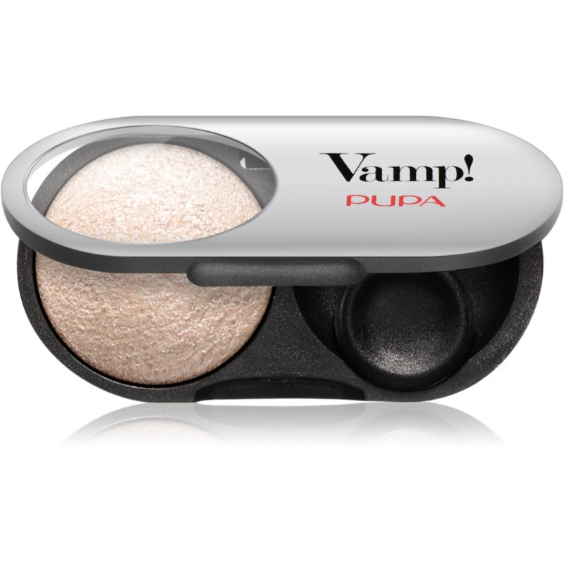 PUPA Milano Vamp! Radiant Baked Eyeshadow dlhotrvajúce žiarivé očné tiene odtieň 201 - Sparkling Gold 1 g