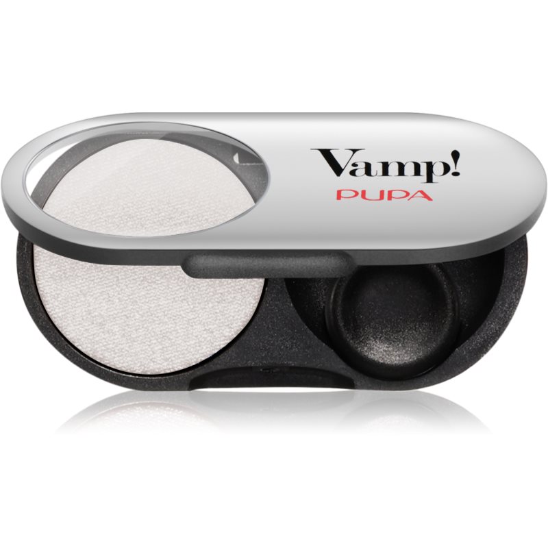 PUPA Milano Vamp! Radiant Baked Eyeshadow sombras radiantes duradouras tom 401 White Snow - WET & DRY 1 g
