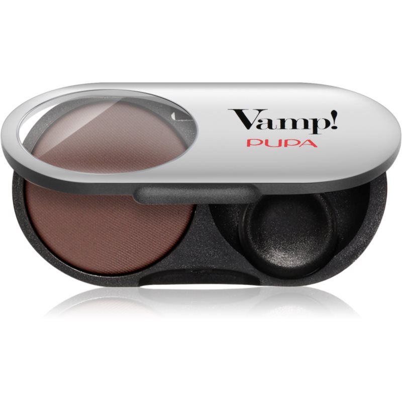 PUPA Milano Vamp! Radiant Baked Eyeshadow dlhotrvajúce žiarivé očné tiene odtieň 405 Dark Chocolate - MATT 1 g