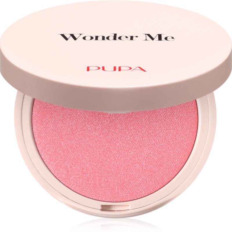 PUPA Milano Wonder Me Natural Effect Blush kompaktná lícenka pre prirodzený vzhľad odtieň 006 First Kiss - Radiant 4 g